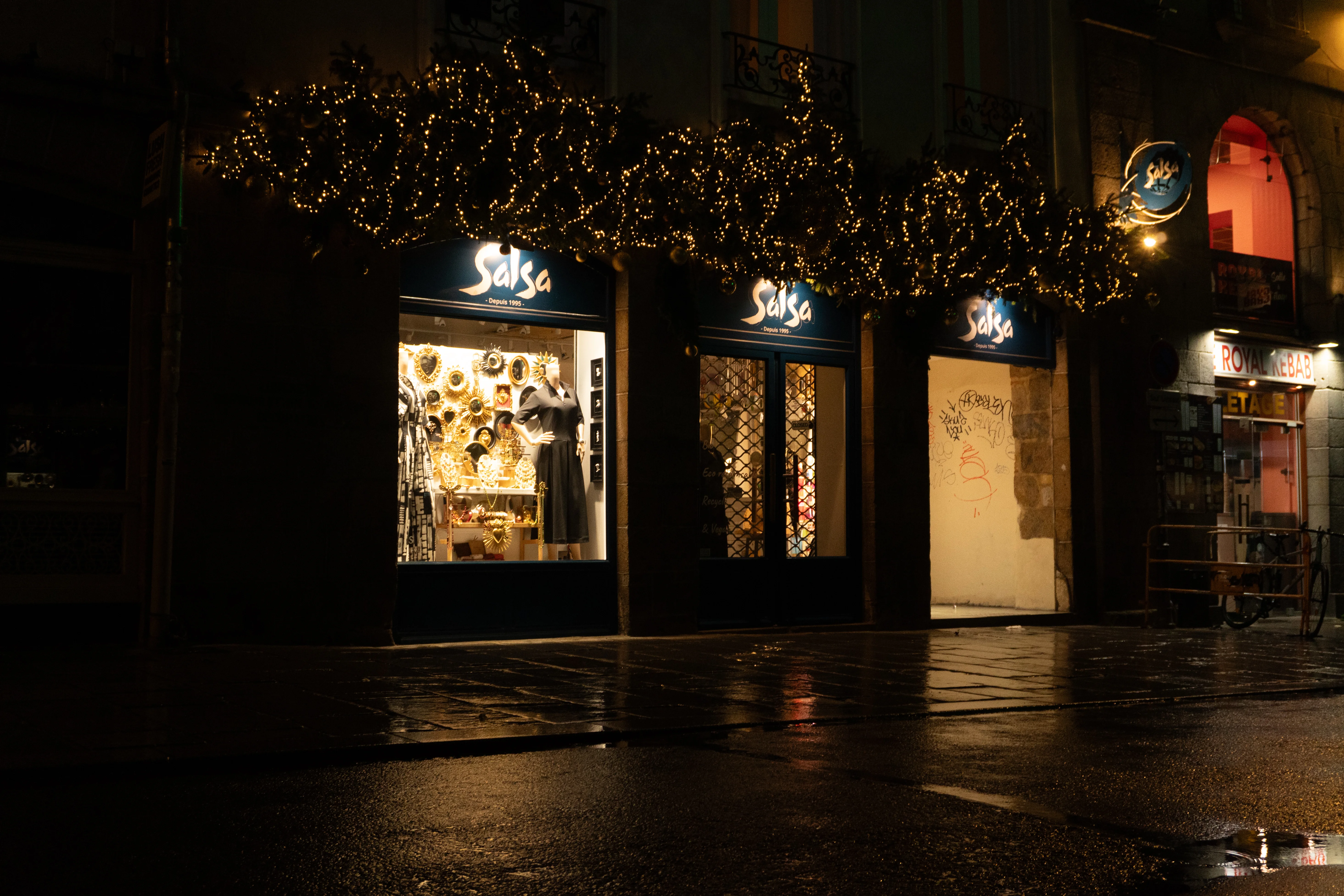 Night photography urban glow